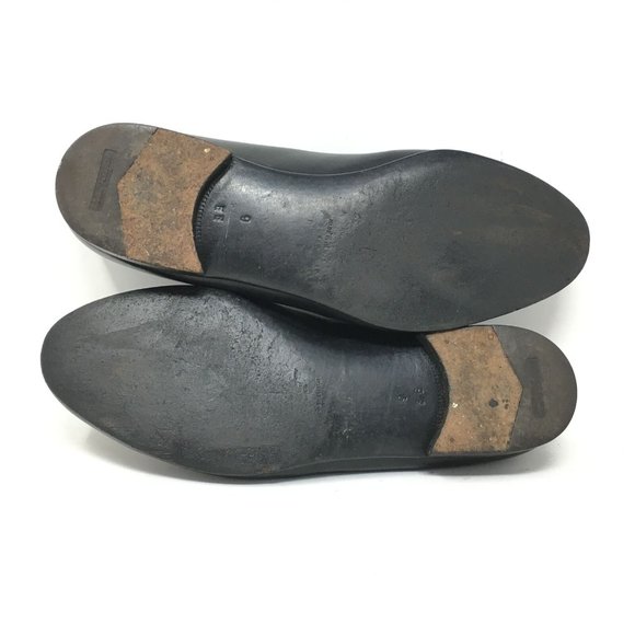 Men\'s Salvatore Ferragamo Loafers Shoes Size 9 2E Black Genuine Ostrich Claw main image 6